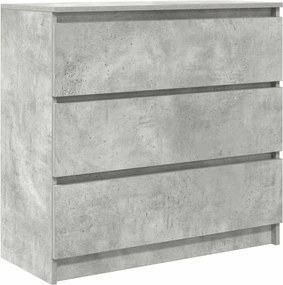 vidaXL Ντουλάπι Γκρι Σκυροδέματος 80x35x76 εκ. Επεξεργασμένο Ξύλο