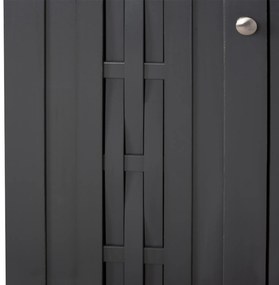 Παπουτσοθήκη-Ντουλάπι Iantha Ξύλινη Γκρι 60x33x84εκ.