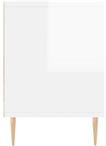 vidaXL Έπιπλο Τηλεόρασης Γυαλ. Λευκό 150x30x44,5 εκ Επεξεργασμένο Ξύλο