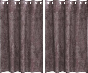 vidaXL Βελούδινες Κουρτίνες 2 τμχ. Καφέ 175 x 140 εκ. Βελούδο
