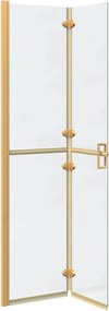 vidaXL Τοίχος Walk-In Ντους Χρυσό 90 x 6.5 x 190 εκ.