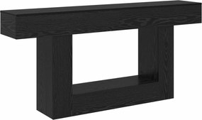 vidaXL Μαύρη Δρυς 160 x 30 x 74 εκ