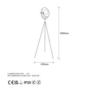 Floor Lamp Mixed - 11516 Black
Gold