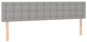 ΚΡΕΒΑΤΙ BOXSPRING ΜΕ ΣΤΡΩΜΑ &amp; LED ΑΝ.ΓΚΡΙ 120X190ΕΚ. ΥΦΑΣΜΑΤΙΝΟ 3270225