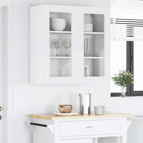 vidaXL Κρεμαστό ντουλάπι Λευκό 80 x 31 x 80 εκ. Επεξεργασμένο ξύλο