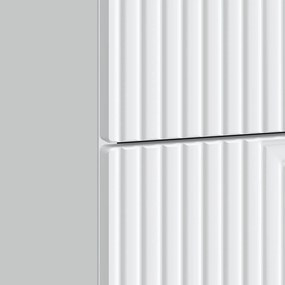 vidaXL Κομοδίνο Λευκό 43 x 34,5 x 47,5 εκ Επεξεργασμένο Ξύλο