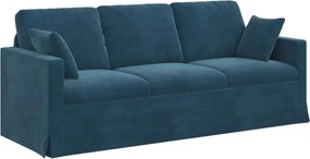 vidaXL Καναπές 2 pcs Μπλε