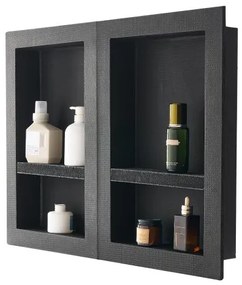 VEVOR Shower Niche 40.6 x 61+40.6 x 61 cm Recessed Wall Organizer Bathroom