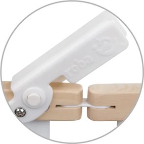 Κρεβάτι βρεφικό Fold Up-Φυσικό - Λευκό