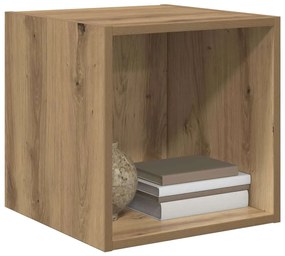 vidaXL Ντουλάπα Τοίχου με ράφι 2 pcs artisan δρυς 37 x 37 x 37 εκ