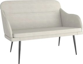 vidaXL Πάγκος Κρεμ 110x76x80 εκ. Βελούδινος