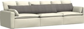 vidaXL Μαξιλάρι Καναπέ 2 pcs Ανοιχτό γκρι 200 x 40 εκ.