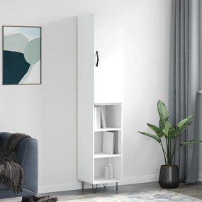 vidaXL Ντουλάπι Λευκό 34,5 x 34 x 180 εκ. από Επεξεργασμένο Ξύλο