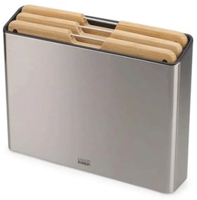 Επιφάνειες Κοπής Σε Βάση Folio (Σετ 4Τμχ) 60229 Natural-Inox Joseph Joseph Bamboo