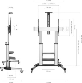 Βάση Τηλεόρασης Aisens FT100TE-125 100" 60-100"