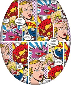 Καπάκι Λεκάνης Soft Close (44.5x38) Wenko Pop Art 22797100