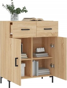 vidaXL Ντουλάπι Sonoma Δρυς 69,5 x 34 x 90 εκ. από Επεξεργασμένο Ξύλο