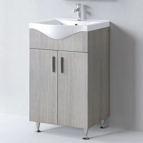 Πάγκος SIENA HARMONY NEW 55 S3BSI055HN0 51x34x83cm, Νιπτήρας 55x46cm S3BSI055HN0