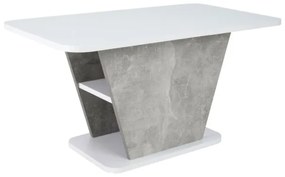 ŁAWA CALIPSO BIAŁY MAT / SZARY (EFEKT BETONU) 90X50 DIOMMI-80-3551