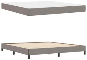 vidaXL Κρεβάτι με ελατήρια με στρώμα Taupe 180 x 200 cm ύφασμα