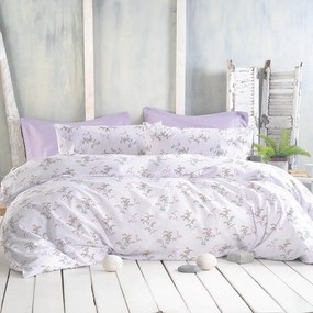 Σεντόνια Bouquet (Σετ 4τμχ) Lila Ρυθμός King Size 270x290cm 100% Βαμβάκι