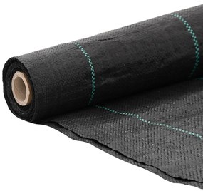 vidaXL Μεμβράνη Εδαφοκάλυψης Μαύρη 2x200 μ. από Πολυπροπυλένιο
