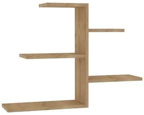 Ραφιέρα τοίχου Callum pakoworld σε oak απόχρωση 82.2x19,6x48εκ