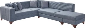 Corner Sofa-Bed West Right - Grey Grey