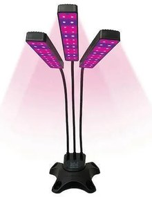 360° 3 x 45 LED 3700-4000K Φωτιστικό Ανάπτυξης & Καλλιέργειας Φυτών