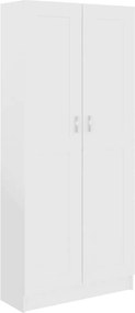 vidaXL Βιβλιοθήκη Λευκή 82,5 x 30,5 x 185,5 εκ. Επεξ. Ξύλο