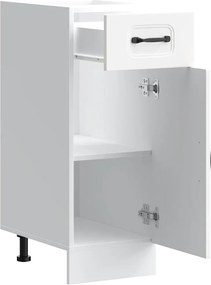 vidaXL ντουλάπι βάσης κουζίνας Kalmar Λευκό από Επεξεργασμένο Ξύλο