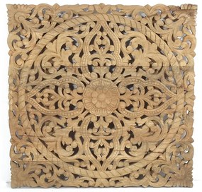 Artekko Gamid Πάνελ Ξύλινο Σκαλιστό (90x3x90)cm Artekko 995-0435N