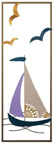 Διακοσμητικό Τοίχου Port de Cannes 279ENZ2575 32x5x90cm Multi Wallity Μέταλλο