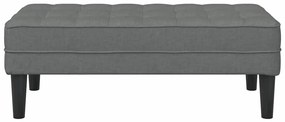 vidaXL Παγκάκι Σκούρο Γκρι 113x57x39 εκ. Υφάσματος