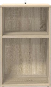 vidaXL Ντουλάπι δίσκων βινυλίου Sonoma Δρυς 38 x 33 x 61 εκ