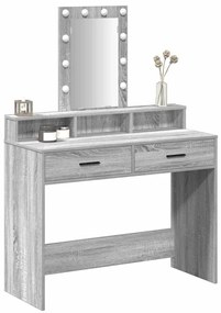vidaXL Τραπέζι περιποίησης Γκρι 100 x 41 x 140 εκ. Επεξεργασμένο ξύλο