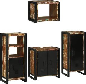 vidaXL Σετ Επίπλων Μπάνιου 4 τμχ. Πολύχρωμο 55 x 35 x 60 εκ.