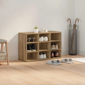 vidaXL Παπουτσοθήκη artisan δρυς 77.5 x 30 x 51 εκ. Επεξεργασμένο ξύλο