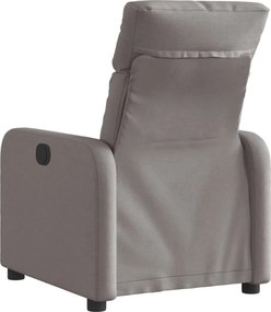 vidaXL Πολυθρόνα Ανακλινόμενη Ηλεκτρική Taupe Υφασμάτινη