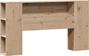 vidaXL Κρεβάτι Βιβλιοθήκη Χωρίς Στρώμα 140x200 εκ Μασίφ Ξύλο Πεύκο