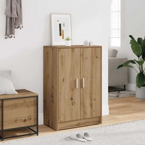 vidaXL Παπουτσοθήκη Αρτισιανή Δρυς 60x35x92 εκ. Επεξεργασμένο Ξύλο