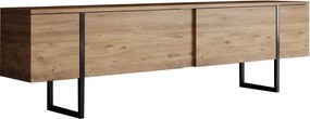 Έπιπλο Τηλεόρασης Atlantic Πεύκο / Μαύρο FLUPRA 180x30x50