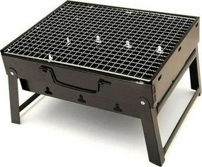 KMT Style Φορητή Ψησταριά Κάρβουνου για BBQ 43.5x29εκ. Μαύρη