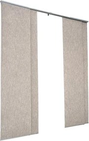 VEVOR Panel Track Blinds Extendable Track 116 cm to 218 cm W Trimmable Brown