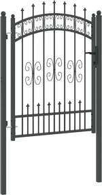 vidaXL Πύλη Φράχτη με Στρογγυλή Κορυφή KAMPEN 103 x 175 cm Κλειδώσιμο