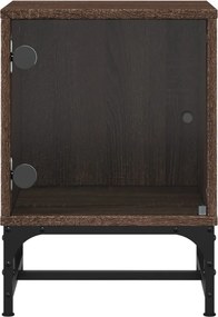 vidaXL Bedside Cabinet 2 τμχ. Brown Oak 13.8x14.6x19.7 in