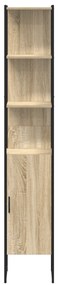 vidaXL Ντουλάπι Μπάνιου Sonoma Oak 33x33x185,5 cm Επεξεργασμένο ξύλο