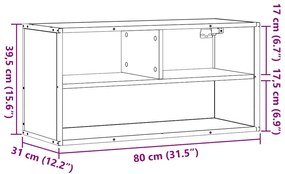 ΈΠΙΠΛΟ ΤΗΛΕΟΡΑΣΗΣ ΜΑΥΡΟ 80X31X39,5 ΕΚ. ΕΠΕΞΕΡΓ. ΞΥΛΟ / ΜΕΤΑΛΛΟ 848924