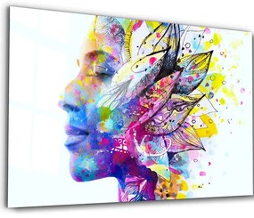 Πίνακας Γυάλινος 672BRS4859 110x70cm Multi Wallity Horizontal Glass