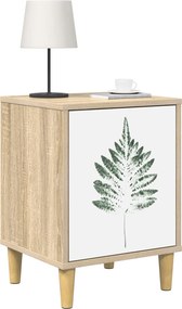 vidaXL Κομοδίνο HANAU 2 τμχ. Sonoma Δρυς 36 x 33 x 50 εκ.